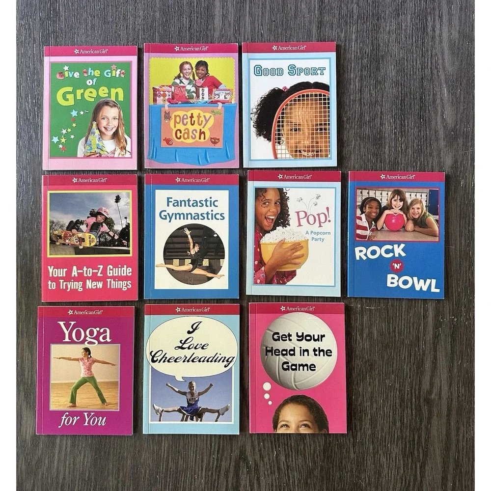 American Girl Lot of 10 paperback mini/small books.